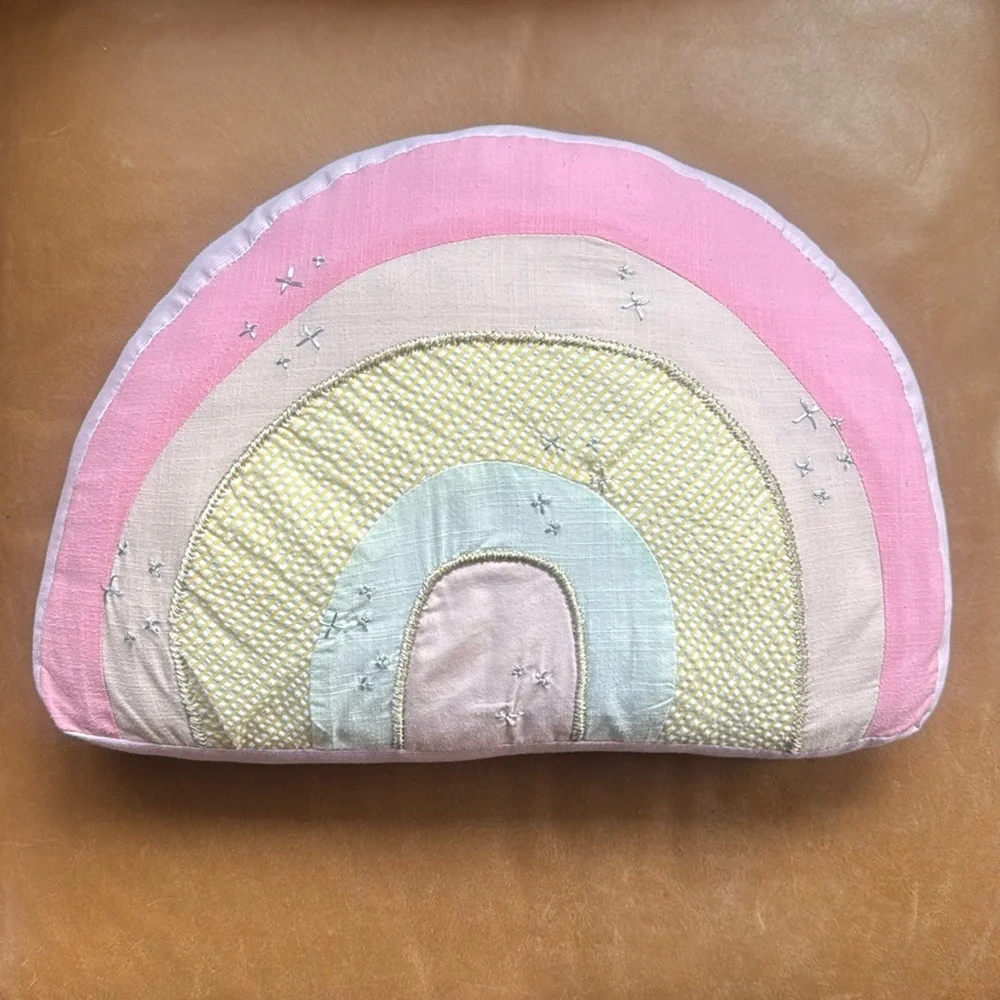 Pottery Barn Kids Retro Rainbow Decorative Pillow